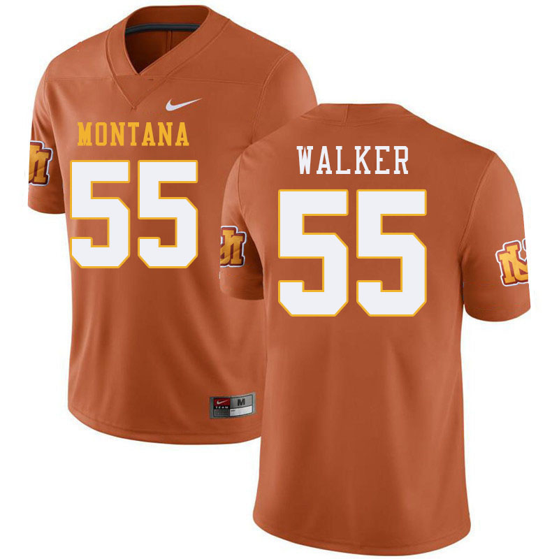 Montana Grizzlies #55 Chris Walker College Football Jerseys Stitched Sale-Throwback